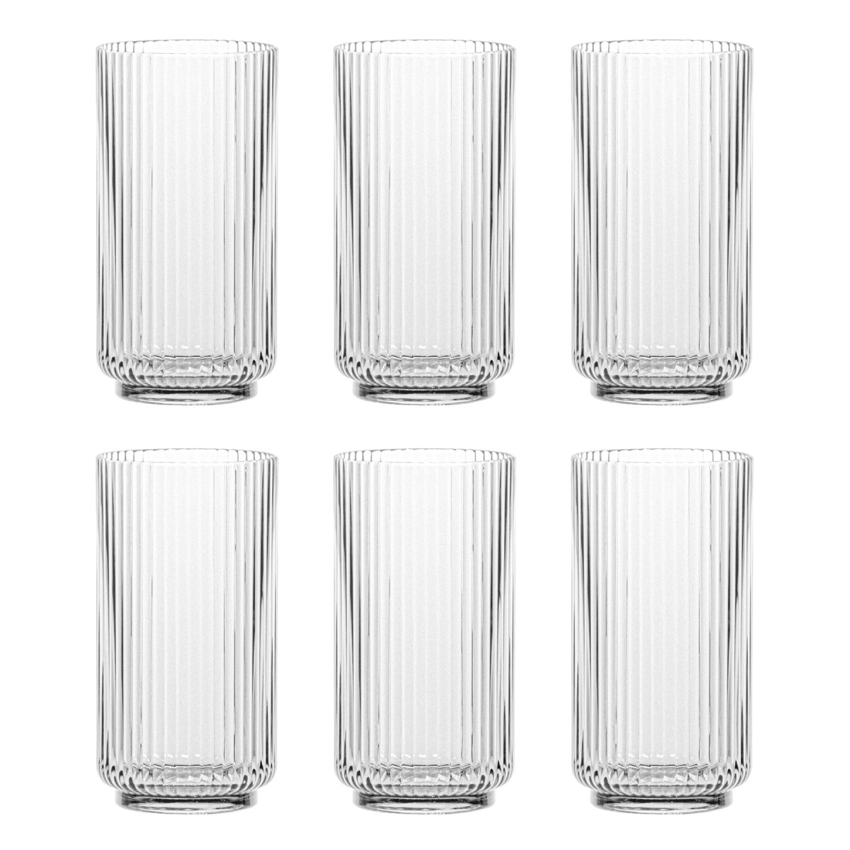 Picture of Abode Homewares DK22914579 22 oz Mesa Jumbo Glass, Clear - Set of 6