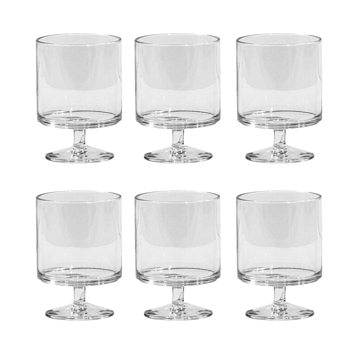 Picture of Abode Homewares DK22915071 9.4 oz Stacking Wine Goblet, Clear - Set of 6