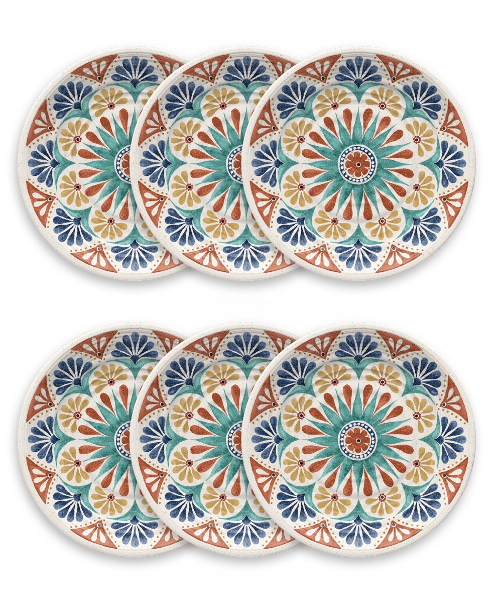 Picture of Abode Homewares DN23985579 10.5 x 0.9 in. TarHong Desert Rio Dinner Plate, Multi Color - Set of 6
