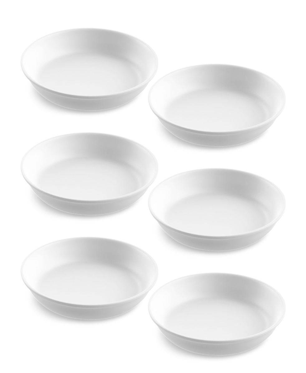 Picture of Abode Homewares DN23986774 8.5 in. 29.5 oz TarHong Edge Low Bowl, Matte White - Set of 6