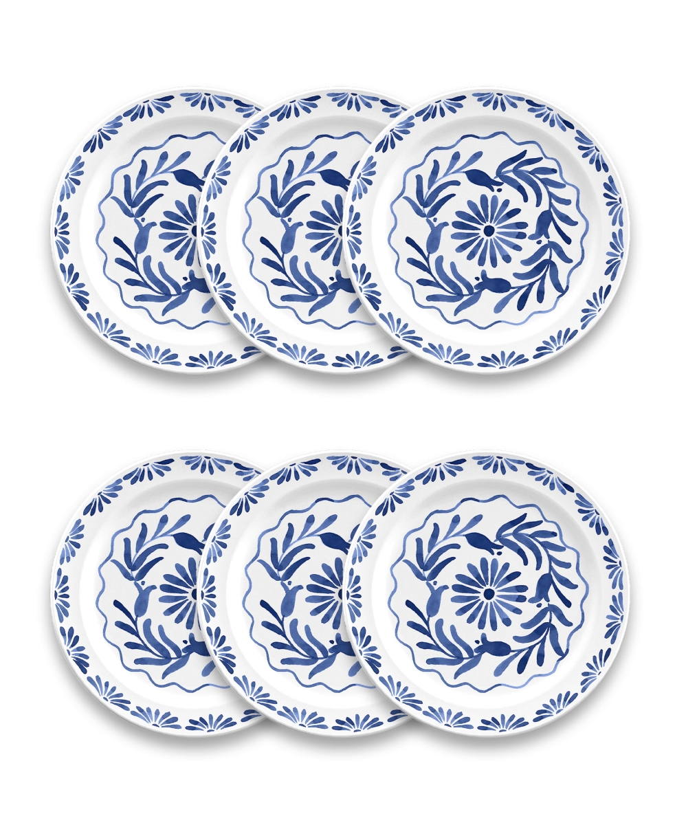 Picture of Abode Homewares DN23987375 8.5 x 0.7 in. TarHong Azul Salad Plate, Blue - Set of 6