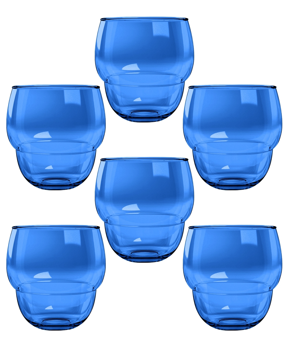 Picture of Abode Homewares DK23987979 TarHong Stacking Bubble Tumbler, Blue - Set of 6