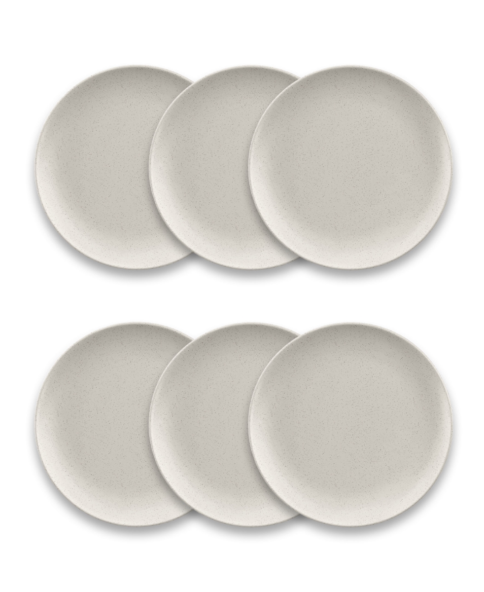 Picture of Abode Homewares DN23988174 8.5 in. TarHong Coupe Wheat PP Salad Plate, Ivory - Set of 6