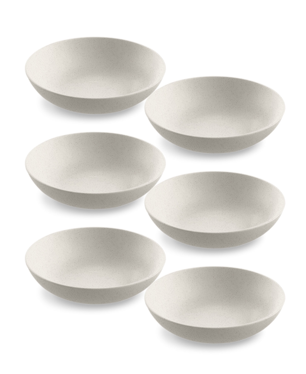 Picture of Abode Homewares DN23988273 TarHong Coupe Wheat Polypropylene Bowl, Beige - Set of 6