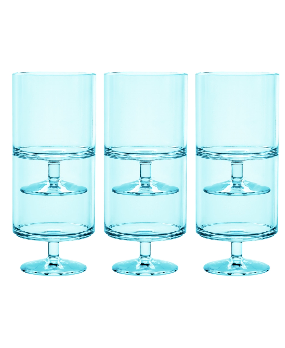 Picture of Abode Homewares DK23988372 9.4 oz Stacking Wine Goblet, Blue - Set of 6