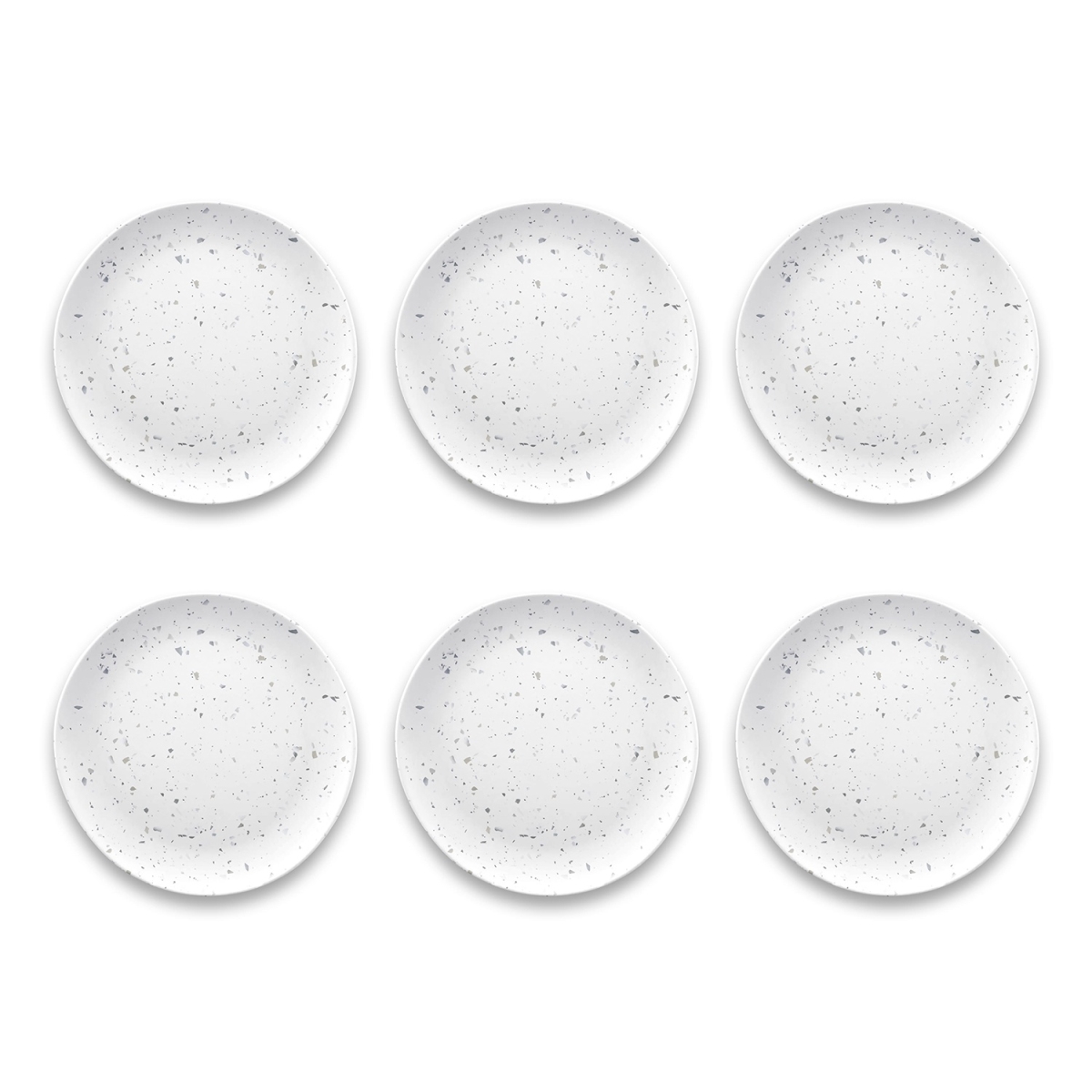 Picture of Abode Homewares TCC1085MASWG 8.5 x 0.8 in. Terrazzo Salad Plate - Set of 6
