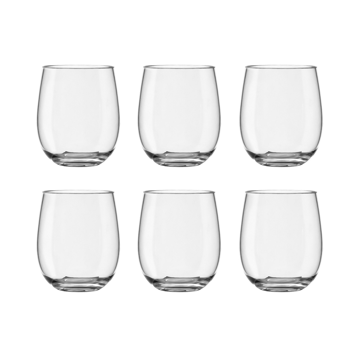 Picture of Abode Homewares TMTDF130MDCL 13 oz Montana Double Old Fashioned Cocktail Glass - Clear - Set of 6