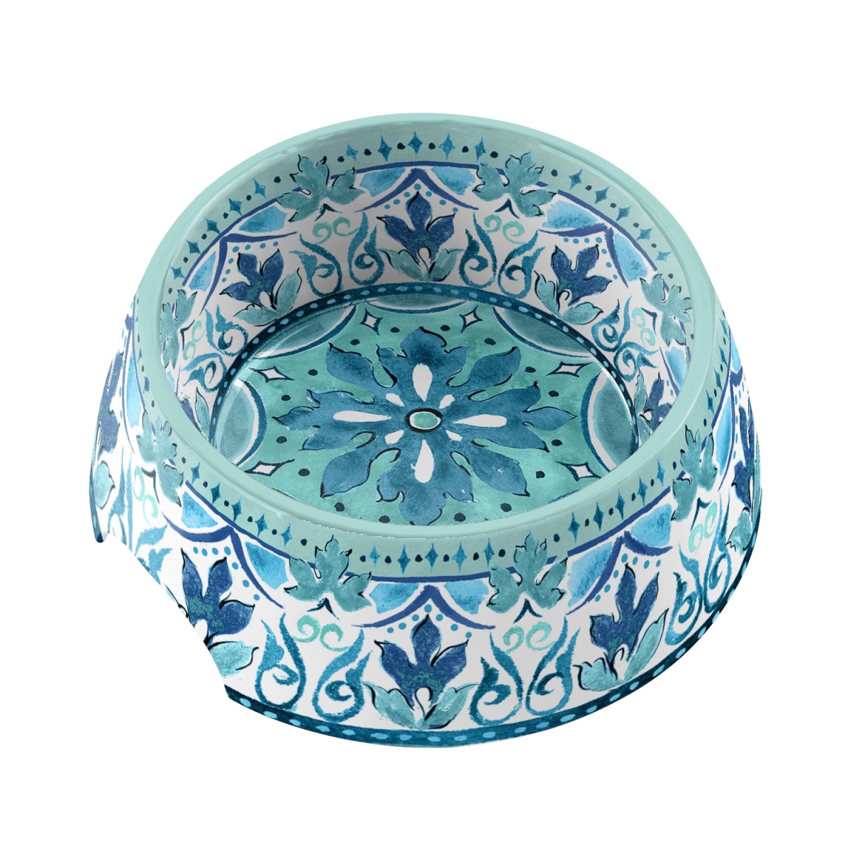 Picture of TarHong PVA3071PBGM 7.1 x 2.8 in. Melamine Gibraltar Double Wall Pet Bowl, Medium - 2.5 Cups - Set of 2