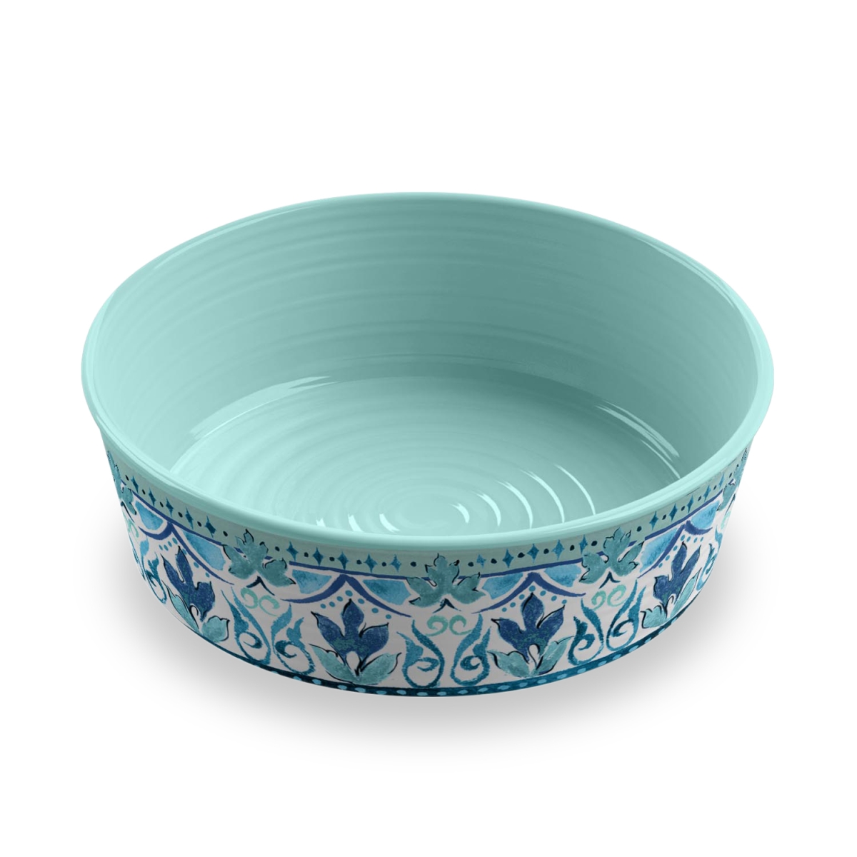Picture of TarHong PDR5085PBG 8.5 x 2.6 in. Melamine Gibraltar Single Wall Pet Bowl, Large - 8 Cups - Set of 2