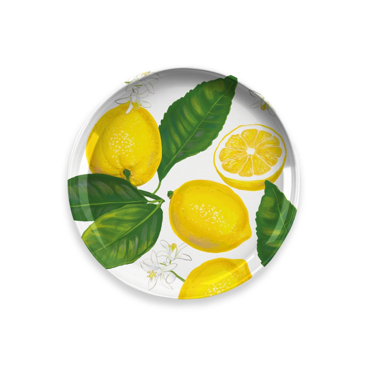 Picture of TarHong TT20745678 8.5 in. Lemon Fresh Salad Plate&#44; Melamine - Set of 6