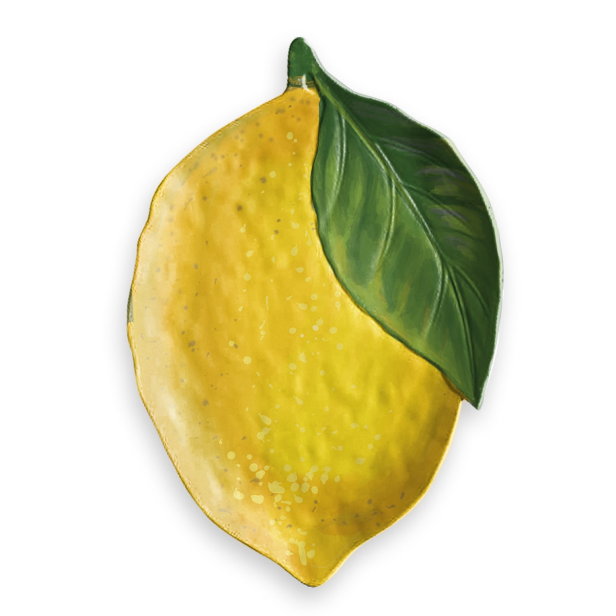Picture of TarHong TT20746071 17.3 x 12 in. Lemon Fresh Figural Lemon Shaped Platter&#44; Melamine