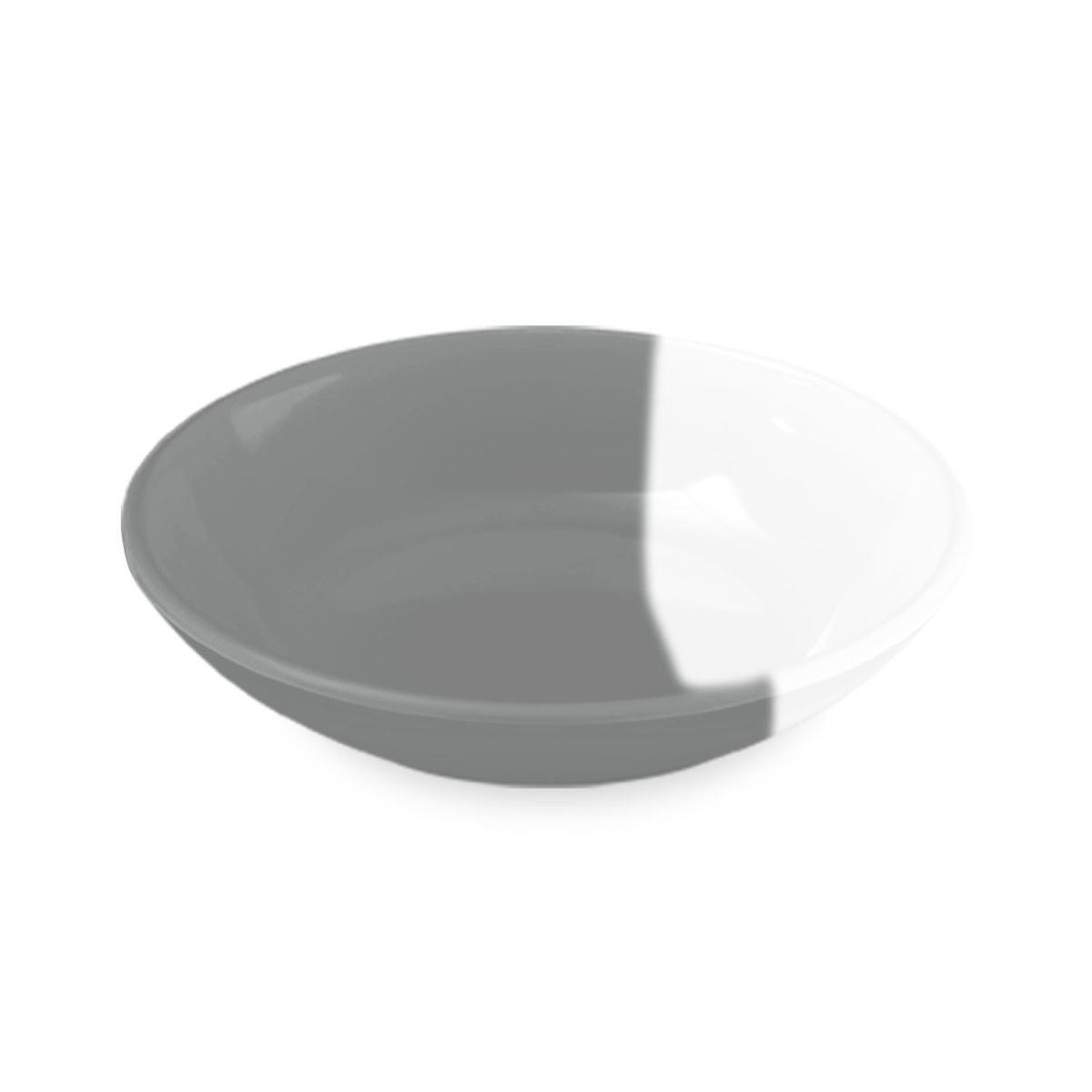 Picture of TarHong PE20772070 5.2 in. Melamine Dual Pet Saucer, Grey - 0.75 Cup - Set of 2