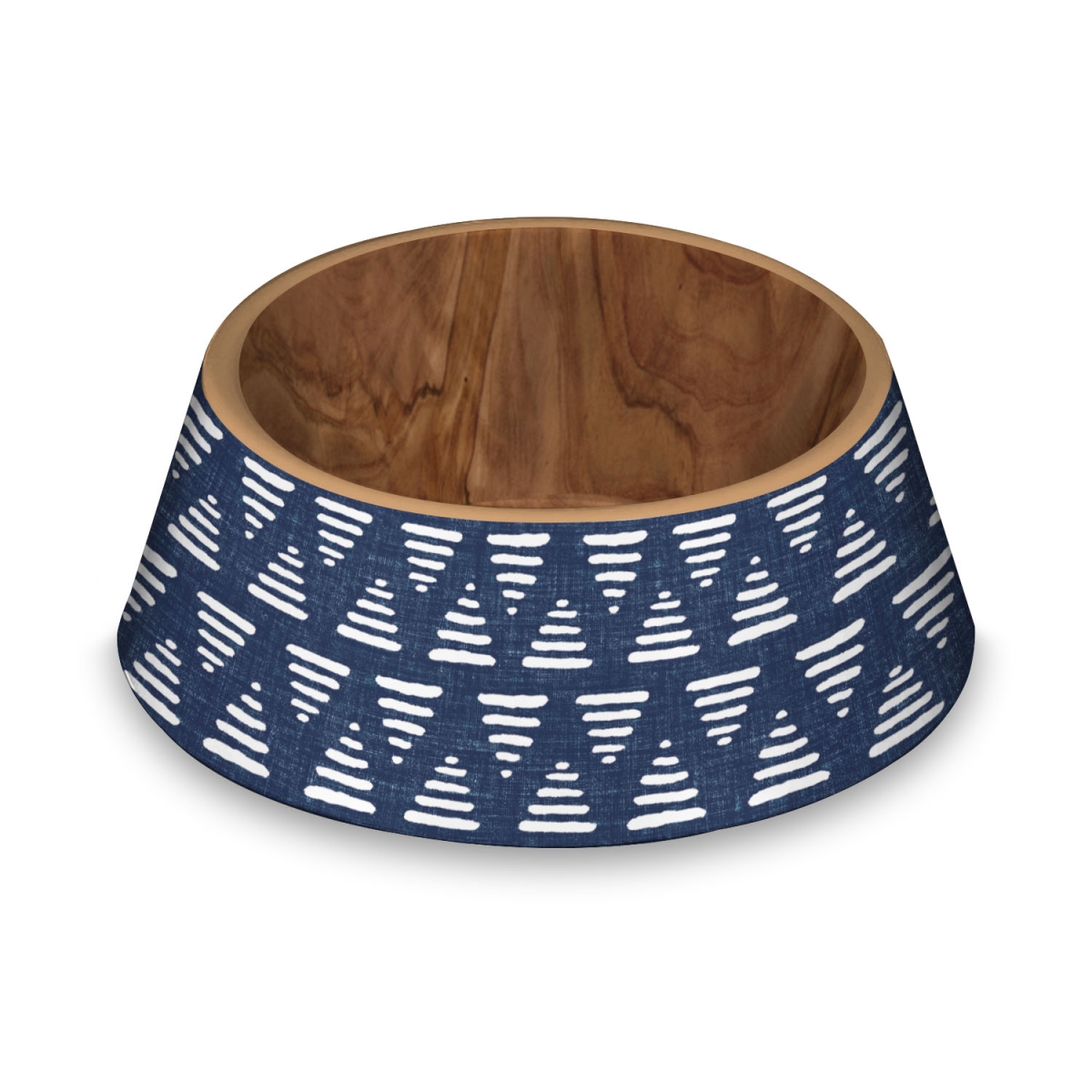 Picture of TarHong PE20774272 8.9 x 3.1 in. Melamine Indigo Oasis Pet Bowl - 4.75 Cups&#44; Large - Set of 2