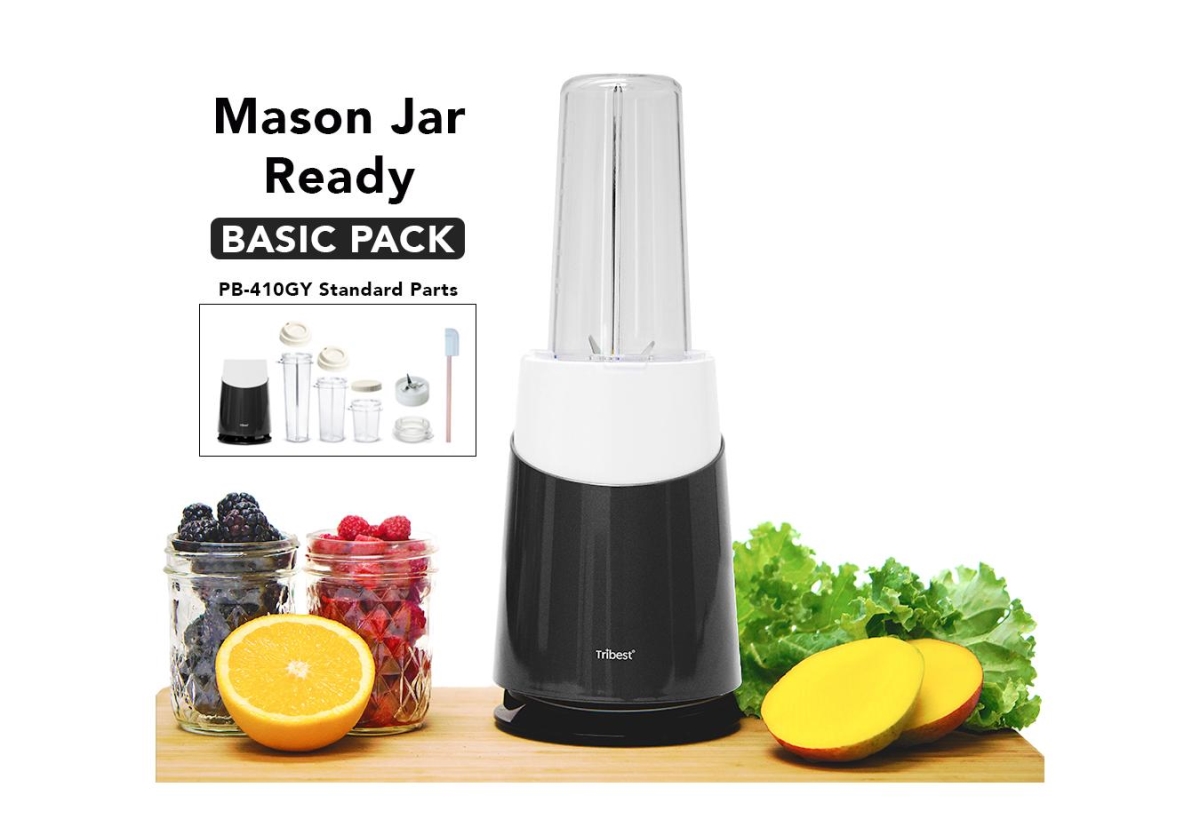 Picture of Tribest PB-410GY Mason Jar Ready Personal Blender - Gray