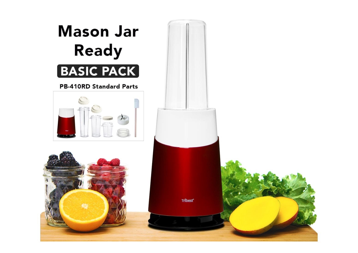 Picture of Tribest PB-410RD Mason Jar Ready Personal Blender - Red
