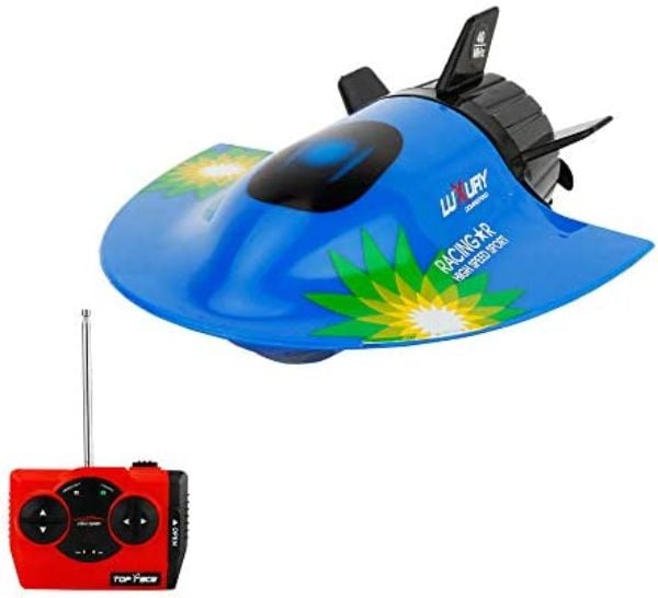 NC21649 Gool RC Mini Remote Control Submarine Boat with Waterproof Diving Toy for Kids - Blue -  netjett