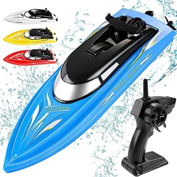NC21652 Wemfg Remote Control Boats for Pools & Lakes for RH701 - Blue