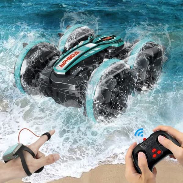 NC21665 2.4GHz AmazeFun Amphibious Remote Control Car with Gesture Sensor 4WD Remote Control Boat -  netjett