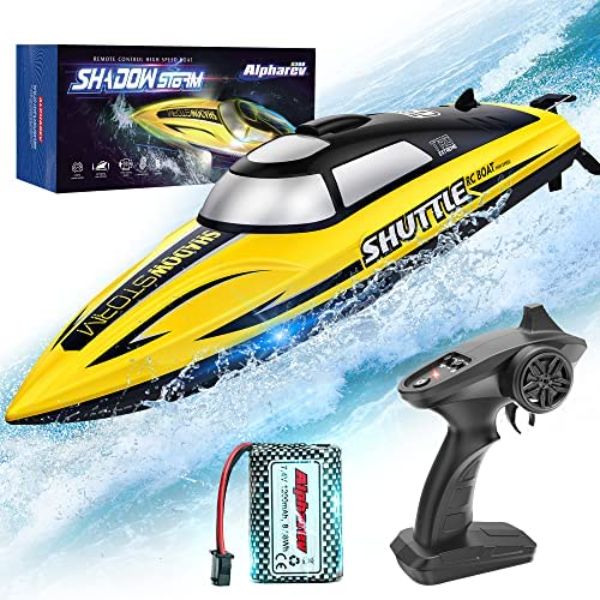 NC21692 20 Plus MPH R208 ALPHAREV Radio Control Boat with Fast Remote Control for Pools & Lakes