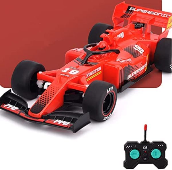 NC22288 High Speed Race Drift Remote Control Radio Control Cars Toy with LED Light Spray Function - Battery Red
