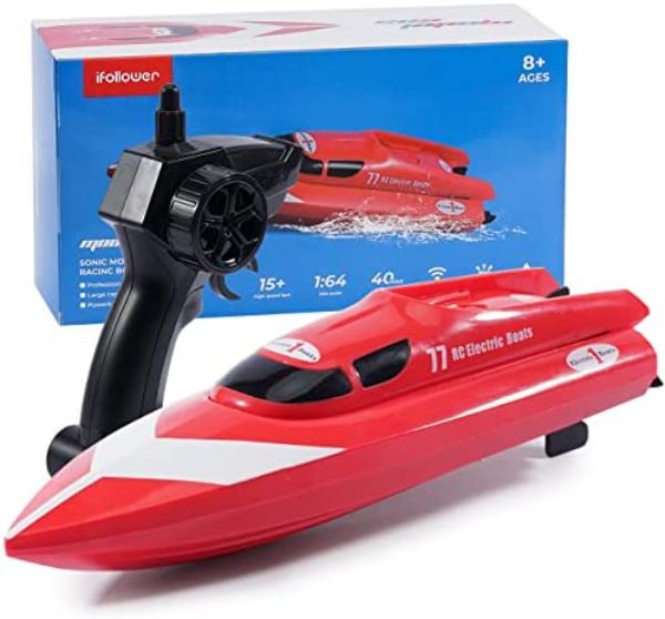NC21698 12 KMPH 2.4Ghz Remote Control Boat with Electric Racing for Pools & Lakes