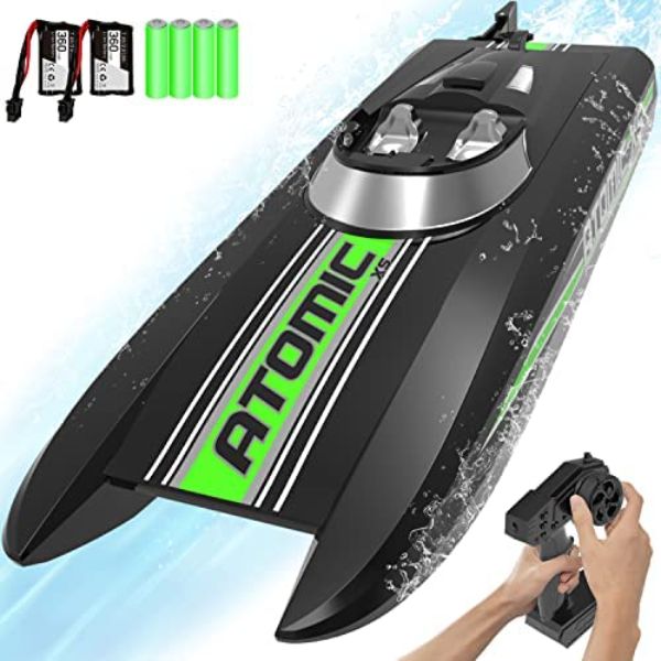 NC21711 20 PlusMPH VOLANTEXRC Remote Control Boats for Pools & Lakes - Black
