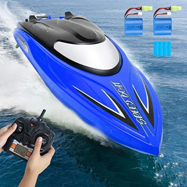 NC21716 25 KMPH Zyerch Radio Control Boat with Remote Control for Pools & Lakes