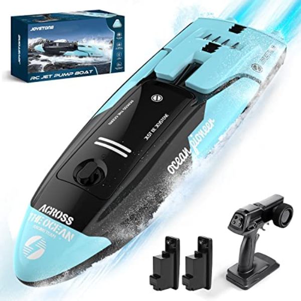 NC21723 2.4GHz 20 Plus MPH JoyStone Radio Control Boat with High Speed Remote Control for Pools & Lakes Electric