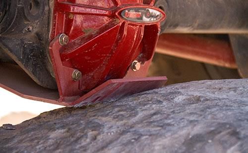 RANRS6242 Rear Differential Glide Plate - Red Powdercoat