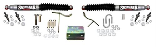 Dual Steering Stabilizer Kit with Black Boot