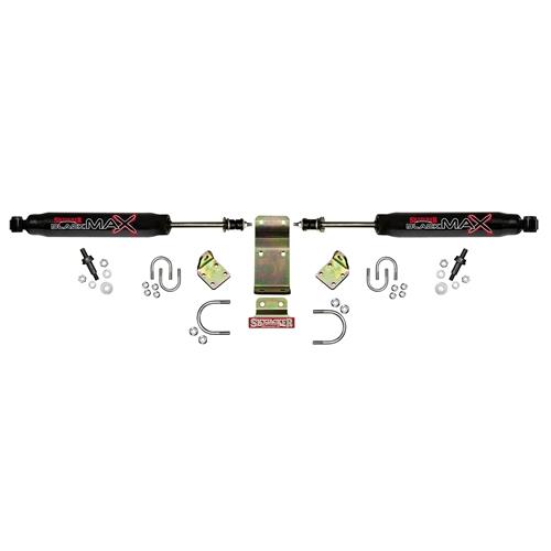 Black Max B8500 Dual Steering Stabilizer for 2007-2016 JK Wrangler & Rubicon