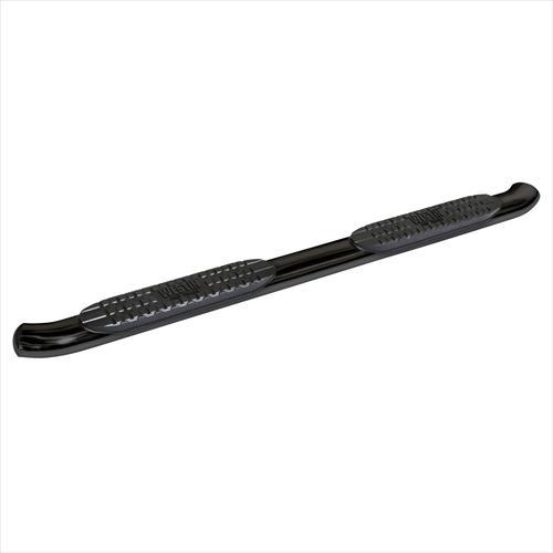4 in. Pro Traxx Cab Length Oval Step Bars - Black, Set of 2