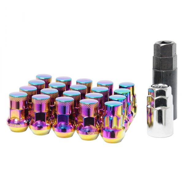 12x1.50 35 mm Muteki SR35 Close End Lug Nuts with Lock Set for 1987-1989 Alfa Romeo Milano, Neon