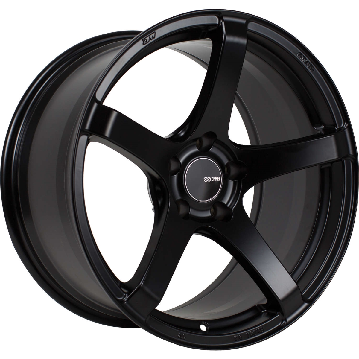 476-895-6515BK 18 x 9.5 in. 15mm Offset 5x114.3 Bolt Pattern 72.6mm Bore Dia Matte Black Wheel