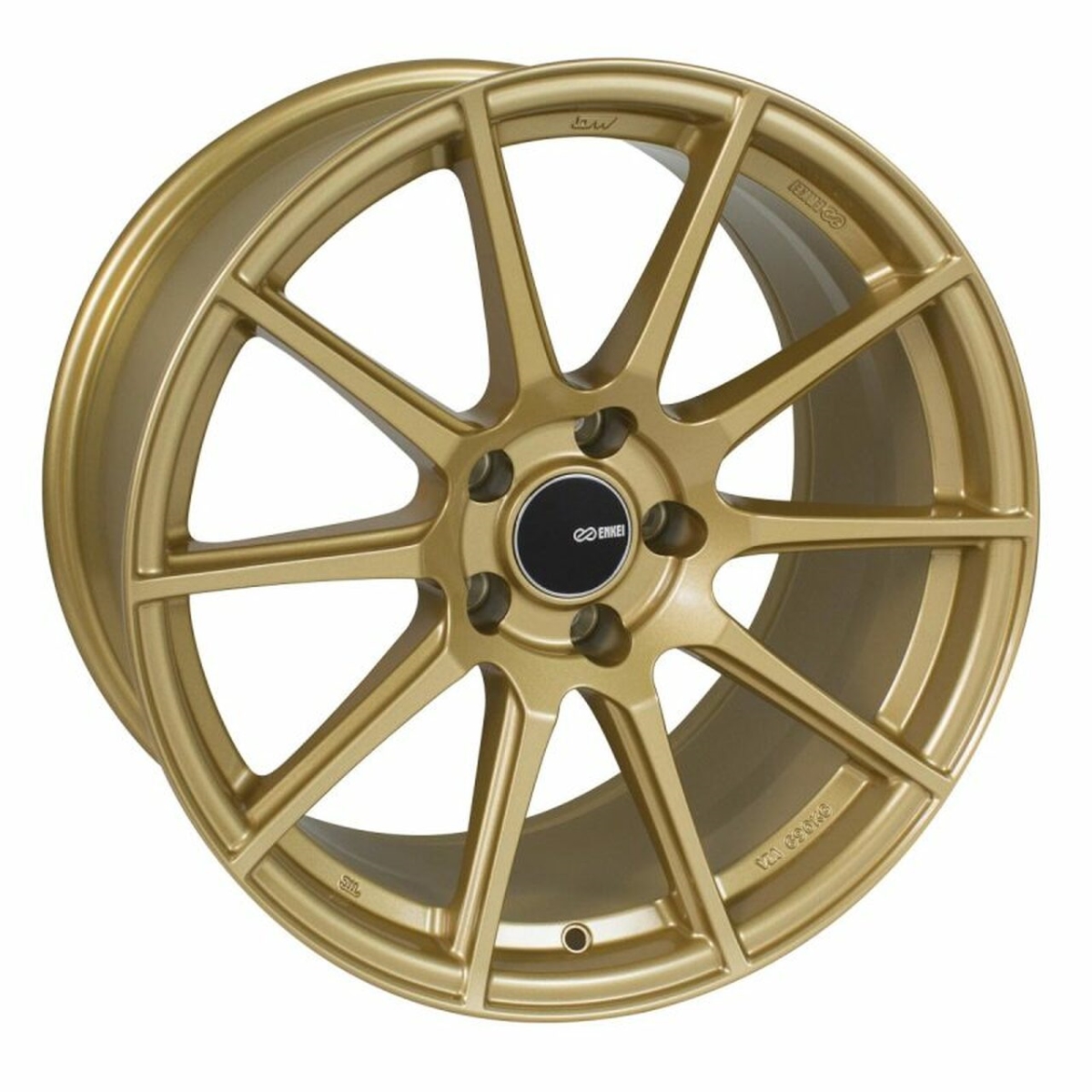 TS10 18 x 8 45 mm Offset 5 x 100 72.6 mm Bore Wheel, Gold