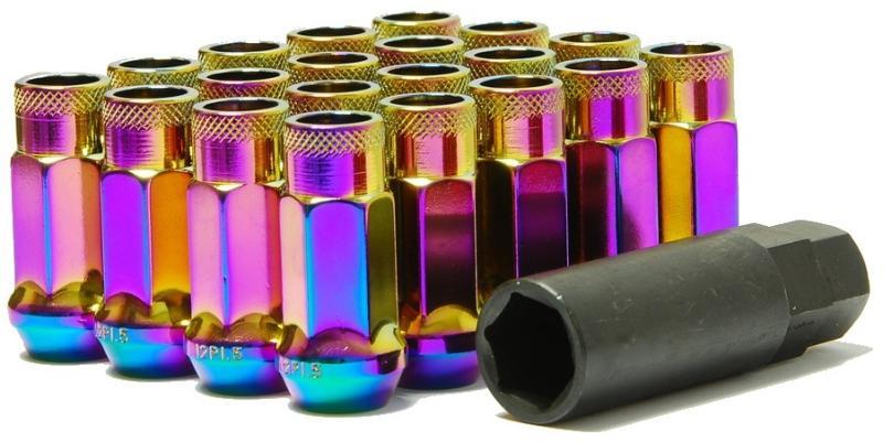 32905N 12 x 1.25 in. 48 mm Neon Muteki SR48 Open End Lug Nuts