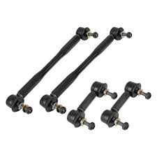 ELK007 Black SS Front & Rear Sway Bar End Link Kit for 2014-2017 Chevy