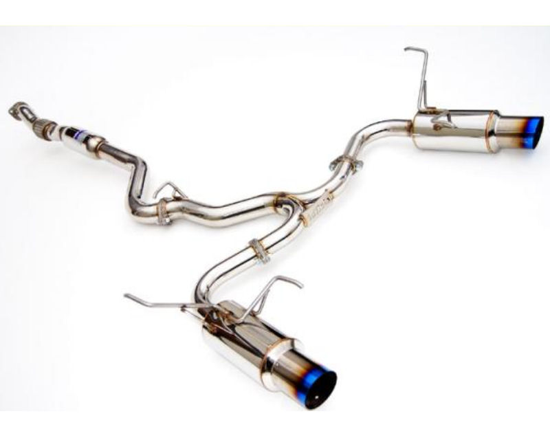 HS11STIGTT Outlet Single Layer Tip Titanium Cat-Back Exhaust for 2008 Plus Subaru WRX STI 4 Door N1 Twin