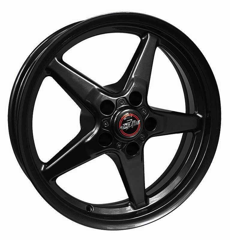 17 x 1144 5x115BC 6BS 92 Drag Star Bracket Racer Gloss Black Wheel
