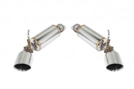 RO-TT34-D Axle Back Exhaust with Burnt Stainless Double Wall Tip for 2009-2019 Nissan 370z
