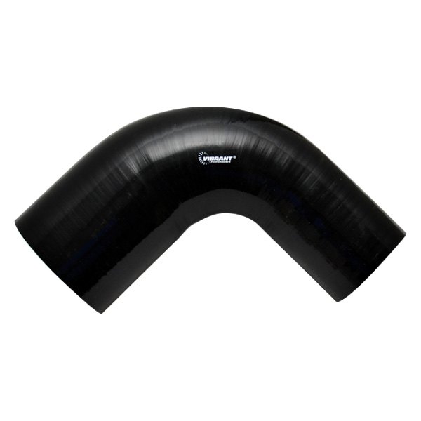 19785 Silicone 90 deg Transition Elbow, Gloss Black