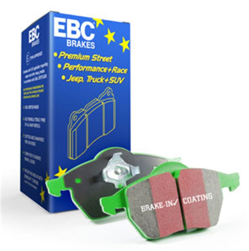 DP22153 1.8 in. Turbo with Electronic Parking Green Stuff Rear Brake Pads for 2014-2020 Audi A3