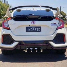 Cat-back Exhaust for 2017-1019 Honda Civic Type R Q300 Triple Titanium Tip