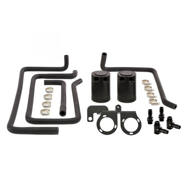 Direct Fit Baffled Oil Catch Can44 Black for 20092018 Nissan 370Z