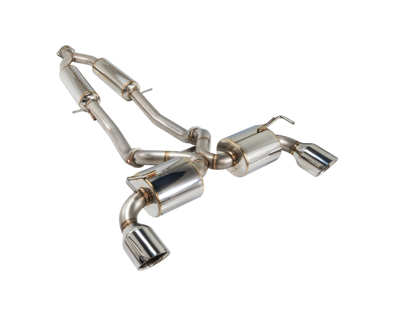 RK-C2063N-01 Axle Back Exhaust with Stainless Steel Double Wall Tip Plus Center Pipe for Nissan 370Z V2 Y-Back -  Remark