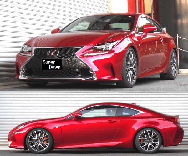 Super Down Suspension Springs for 2015 Plus Lexus RC350 RWD
