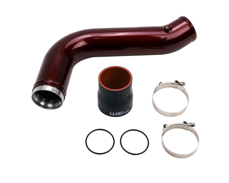 3.5 in. Gloss Black Duramax Passenger Side Intercooler Pipe for 2017-2019 Chevrolet 6.6L L5P