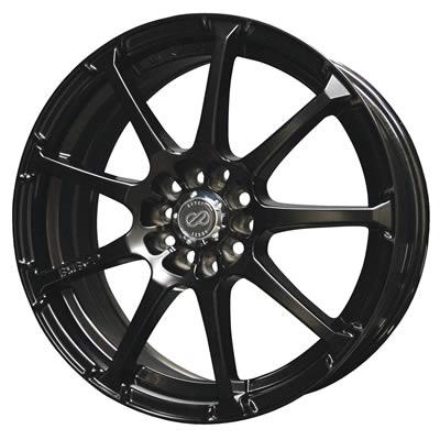 17 x 7 in. 5 x 100 mm EDR9 38mm offset 72.6 Bore Diameter Wheel, Matte Black