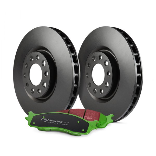 S14KF1177 Greenstuff 6000 Stage 14 Light Truck & SUV Plain Front Brake Kit for 2007-2011 Honda CR-V