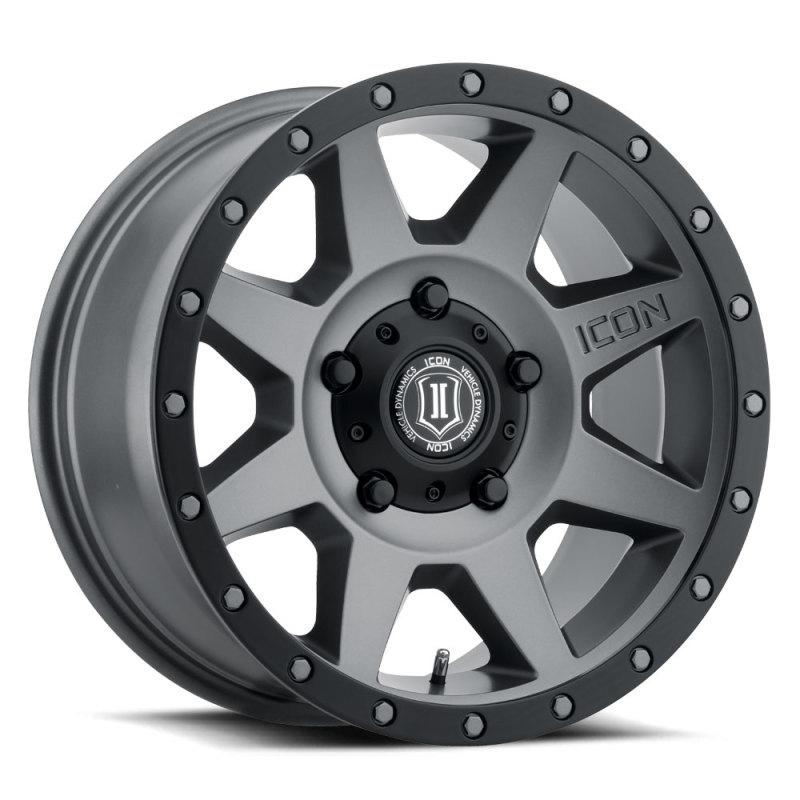 1818905560TT Rebound 18 x 9 5 x 150 Bolt Pattern 25 mm Offset 6 in. Back Space 110.1 mm Bore Titanium Wheel